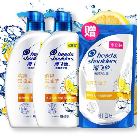 海飞丝(Head & Shoulders)清爽去油...