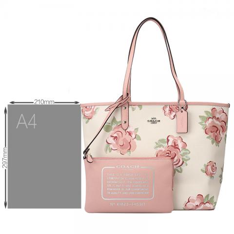 COACH 蔻驰 女士手提单肩托特包 卡其白色F2...